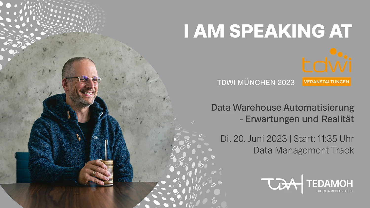 I'm speaking at the TDWI Munich Conference on June 20 - German version