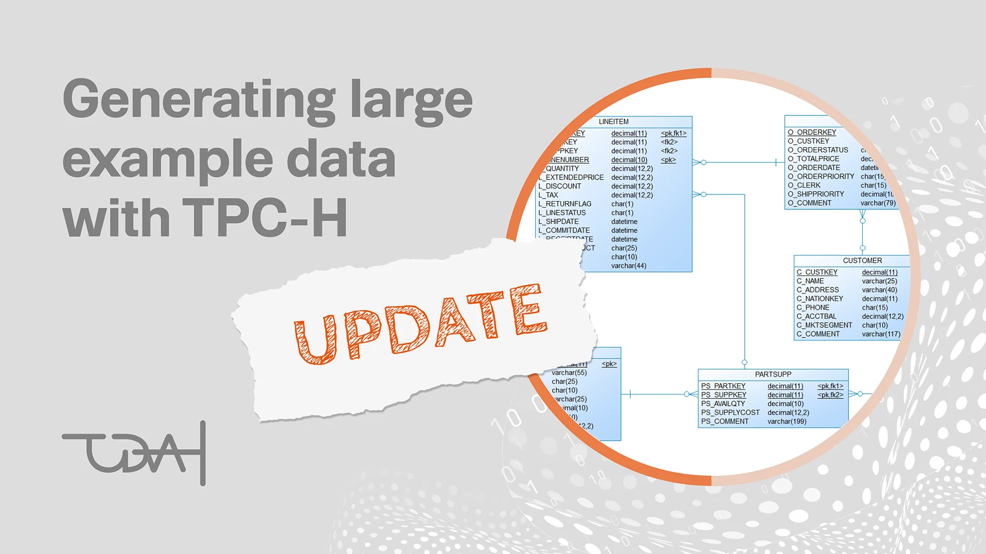 Update - generation of large sample data