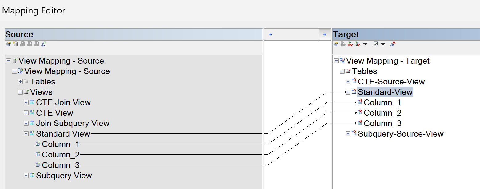 Mapping Standard View