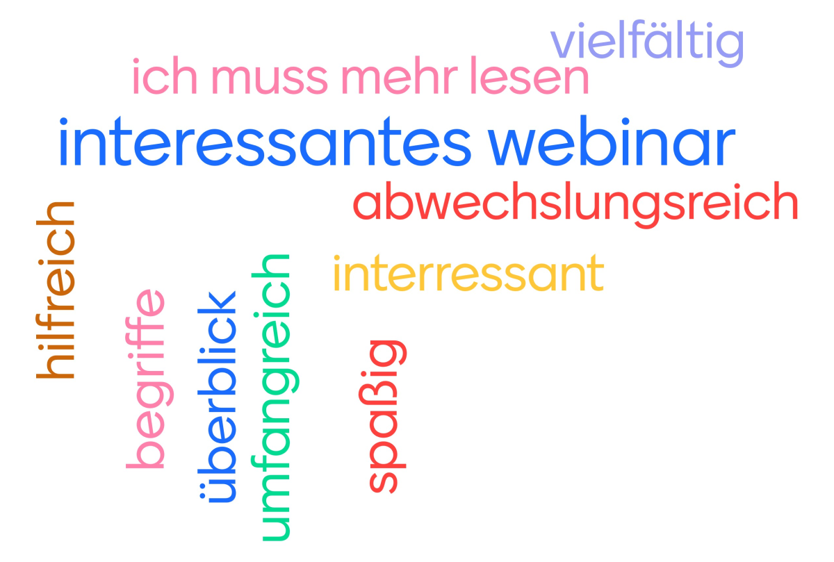 What words come to mind after attending this webinar serie? What words come to mind after attending this webinar serie?